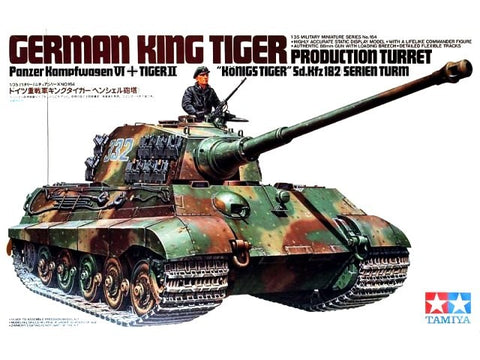 Tamiya Vokiečių King Tiger gamybinis bokštelis 1/35 plastikinis modelis 35164