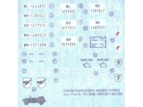 Tamiya Kübelwagen Type 82 1/35 vokiškas plastikinis modelis