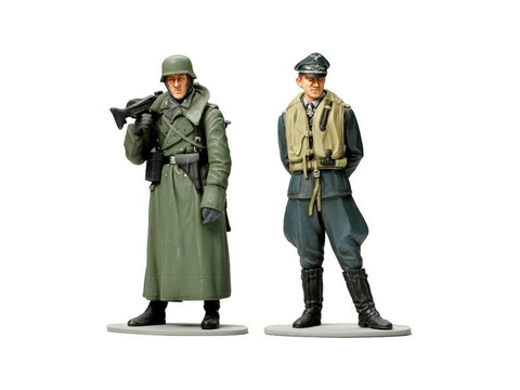 WWII vokiečių kulkosvaidininko ir piloto figūrėlės Tamiya 1/35 89641