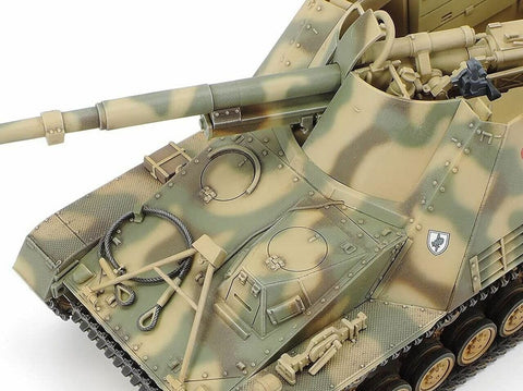Tamiya Nashorn 1/48 – vokiečių tankų naikintuvas, plastikinis modelis