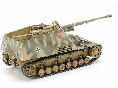 Tamiya Nashorn 1/48 – vokiečių tankų naikintuvas, plastikinis modelis