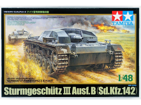 Tamiya Sturmgeschütz III Ausf.B 1/48 plastikinis tanko rinkinys