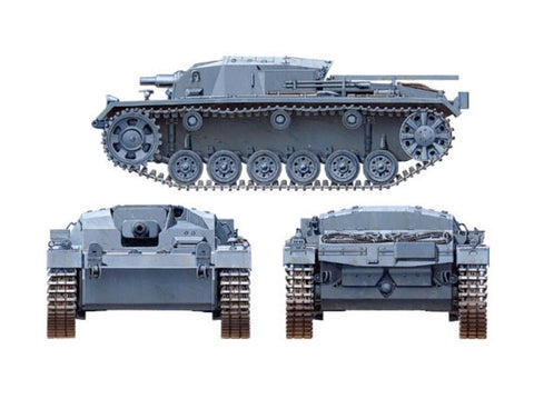 Tamiya Sturmgeschütz III Ausf.B 1/48 plastikinis tanko rinkinys