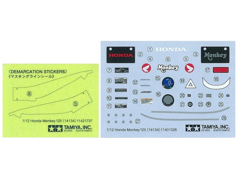 Tamiya Honda Monkey 125 1/12 plastikinis surenkamas motociklo rinkinys