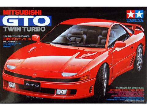 Tamiya Mitsubishi GTO Twin Turbo 1/24 plastikinis modelio rinkinys (24108)