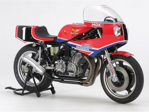 Tamiya Honda RS1000 ištvermės lenktynių motociklas 1981 1/12