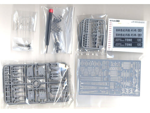 Tamiya IJN TONE sunkusis kreiseris 1/350 plastikinis modelis (78024)