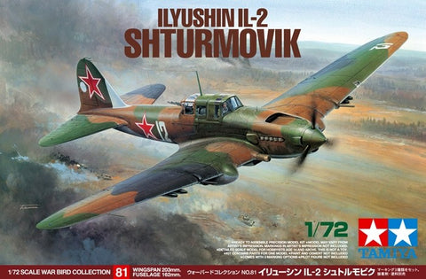 Tamiya Iljušinas IL‑2 Šturmovikas 1/72 plastikinis modelis (60781)