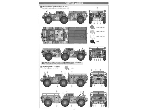Tamiya M561 Gama Goat JAV 6x6 sunkvežimis, 1/35 plastikinis rinkinys