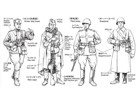 Tamiya Rusų armijos šturmo pėstininkai 1/35 figūrėlės (35207)