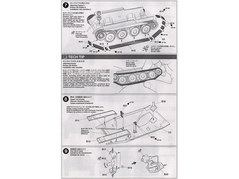 Tamiya Jagdpanzer 38(t) Hetzer vidutinė versija 1/48 tanko rinkinys