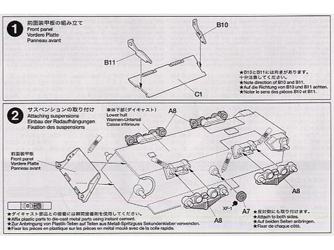 Tamiya Jagdpanzer 38(t) Hetzer vidutinė versija 1/48 tanko rinkinys