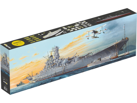 Glow2B Yamato japonų mūšinis laivas 1:200 plastikinis surenkamas rinkinys