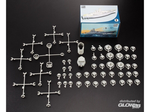 Glow2B Yamato japonų mūšinis laivas 1:200 plastikinis surenkamas rinkinys