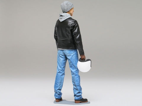 Tamiya Street Rider 1/12 plastikinis motociklininko modelis kolekcionieriams