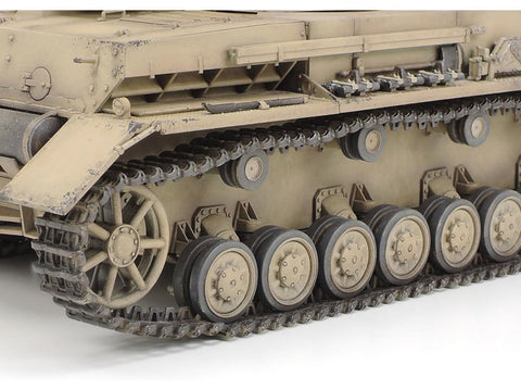 Tamiya Panzer IV Ausf F su motociklu, Šiaurės Afrika 1/35 rinkinys