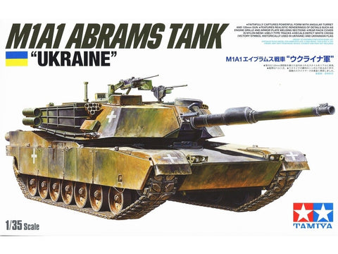 Tamiya M1A1 Abrams tankas „Ukraine“ 1/35 plastikinis rinkinys 25216