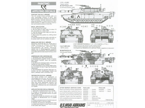 Tamiya M1A1 Abrams tankas „Ukraine“ 1/35 plastikinis rinkinys 25216