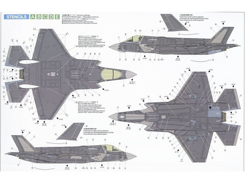 Tamiya F-35B Lightning II 1/72 naikintuvo modelio rinkinys (60793)