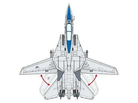 Tamiya Grumman F-14D Tomcat surenkamas naikintuvo modelis 1/72, 60795
