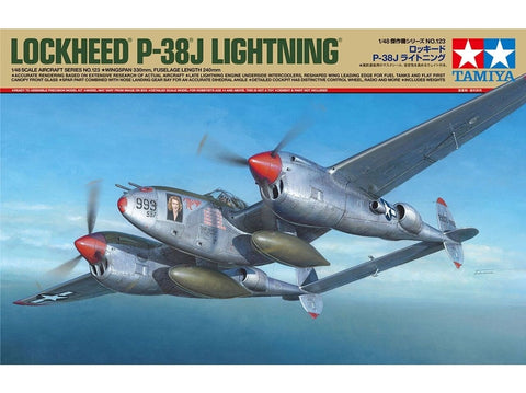 Tamiya Lockheed P-38J Lightning 1/48 plastikinis surenkamas modelis