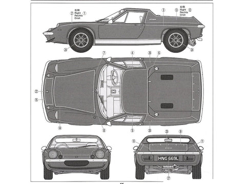 Tamiya Lotus Europa Special 1:24 plastikinis surenkamas modelis 24358