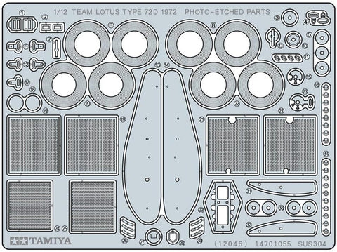 Tamiya Lotus 72D 1972 F1 plastikinis surenkamas modelis 1/12