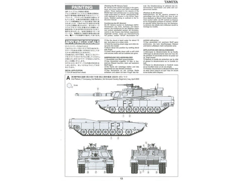 Tamiya M1A2 Abrams 1/35 plastikinis tanko modelis (35269)