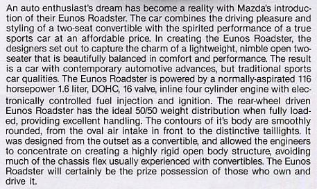 Tamiya Mazda Eunos Roadster 1/24 plastikinis surenkamas rinkinys 24085