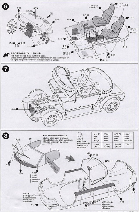 Tamiya Mazda Eunos Roadster 1/24 plastikinis surenkamas rinkinys 24085