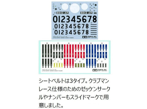 Tamiya Lotus Super Seven Series II 1/24 plastikinis surinkimo rinkinys 24357