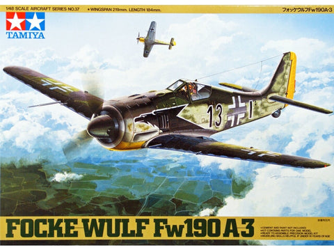 Tamiya Focke-Wulf Fw 190 A-3 1/48 naikintuvo plastikinis modelis