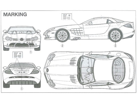 Tamiya Mercedes-Benz SLR McLaren 1/24 plastikinis modelio rinkinys