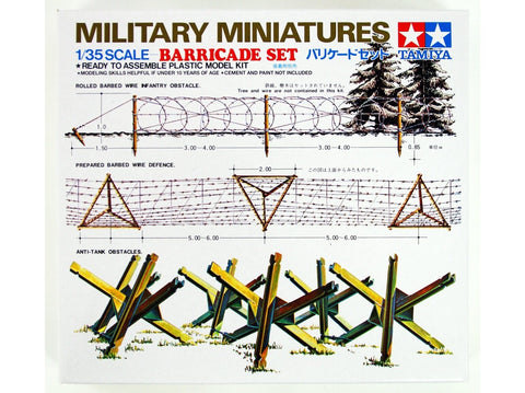 Tamiya 1/35 užtvarų rinkinys 35027 – dioramoms ir maketams
