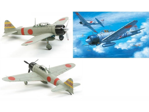 Tamiya Mitsubishi A6M2b Zero lėktuvo modelis 1/72, plastikinis surenkamas