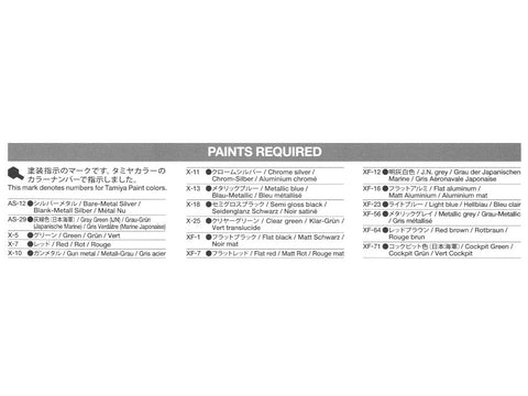 Tamiya Mitsubishi A6M2b Zero lėktuvo modelis 1/72, plastikinis surenkamas