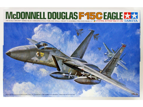 Tamiya F-15C Eagle naikintuvas, plastikinis modelis 1/48