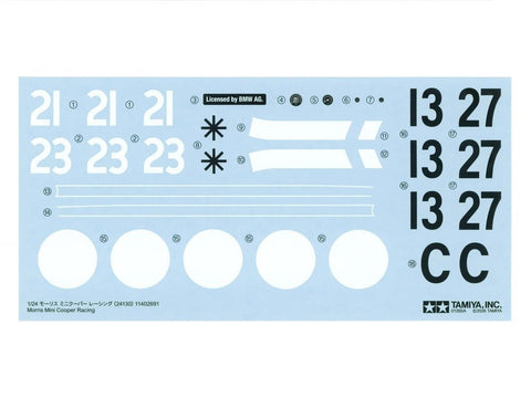 Tamiya Morris Mini Cooper Racing lenktyninio automobilio modelis 1/24, 24130