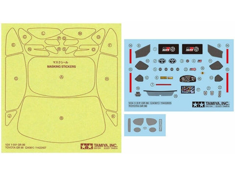 Tamiya Toyota GR 86 1/24 plastikinis surenkamas modelis 24361