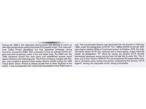 Tamiya Nissan Skyline 2000 GT‑R 1/24 surenkamas plastikinis modelis