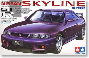Tamiya 24145 Nissan Skyline R33 GT-R V-Spec 1:24 plastikinis surinkimo rinkinys