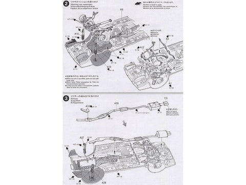 Tamiya Nissan Skyline GT‑R V‑Spec R34 1/24 surenkamas plastikinis rinkinys