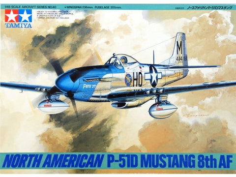 Tamiya P-51D Mustang 8th AF 1/48 plastikinis surenkamas modelis