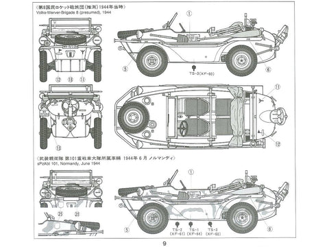 Tamiya Schwimmwagen Type 166 1/35 plastikinis modelis (35224)