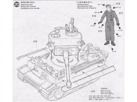 Tamiya Tiger I Ausf. E, ankstyvos gamybos, 1/35 modelio rinkinys