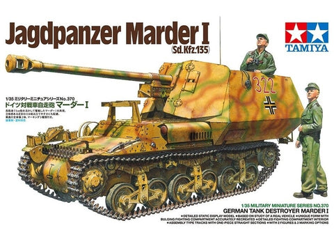 Tamiya Marder I Sd.Kfz.135 1/35 vokiečių tankų naikintuvas surinkimo modelis