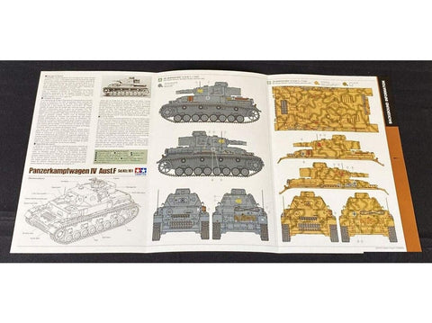Tamiya Panzerkampfwagen IV Ausf. F 1/35 plastikinis modelio rinkinys