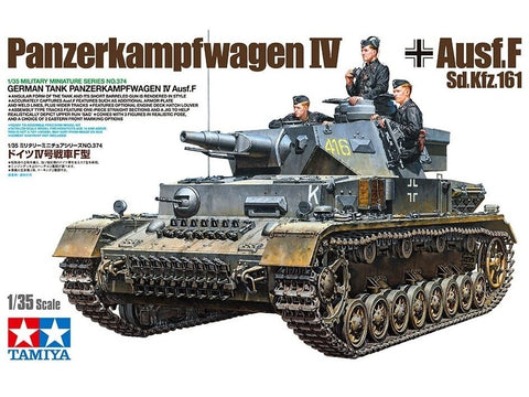 Tamiya Panzerkampfwagen IV Ausf. F 1/35 plastikinis modelio rinkinys