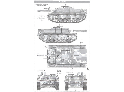 Tamiya Sturmgeschütz III Ausf.G Suomijos armija 1/35 tanko rinkinys