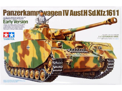 Tamiya Panzerkampfwagen IV Ausf. H ankstyva versija 1/35 plastikinis rinkinys